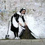 Banksy Street Maid