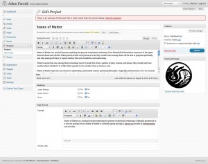 A Custom Post Type with CSS Enhancements to Custom Field Template & Verve Meta Boxes