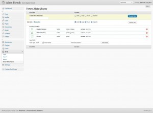 Using Verve Meta Boxes with Custom Post Types