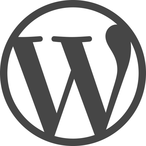 WordPress logo on white