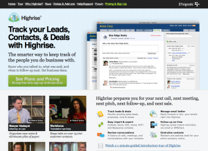 37 Signals Highrise Landing Page Design 37 Signals Highrise Landing Page Design