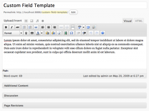 Custom "Additional Content" Field Custom "Additional Content" Field Collapsed