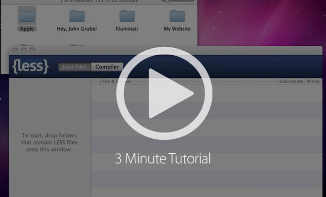 Watch a LESS App Tutorial for Mac OS X