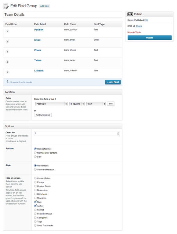 Adding a meta box to a custom post type
