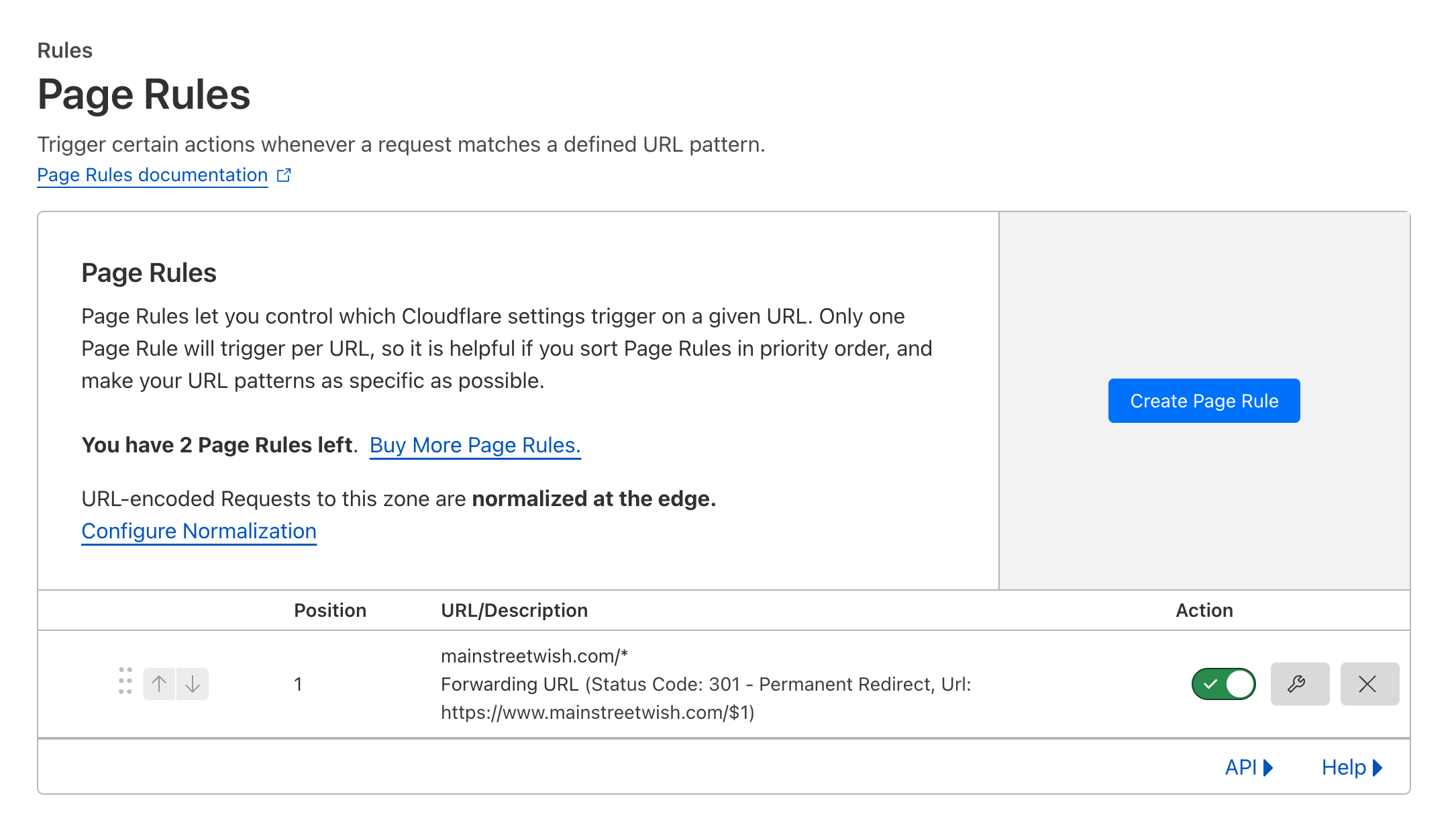 CloudFlare Page Rules: Existing Non-WWW Root to WWW Subdomain 301 Redirect