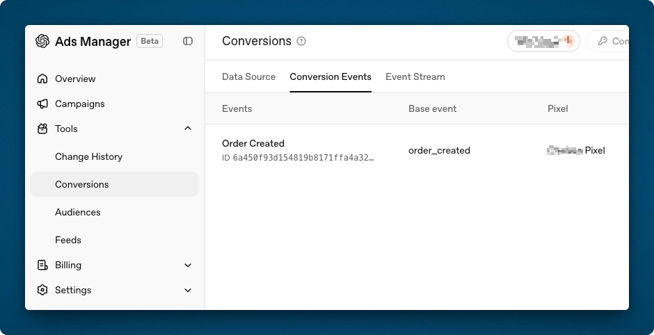 OpenAI Ads Manager Setup