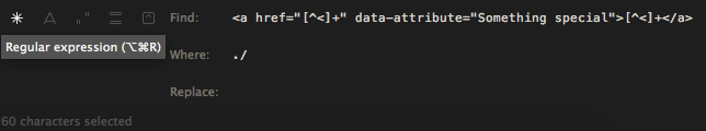 Find and replace regex wildcard in Sublime Text