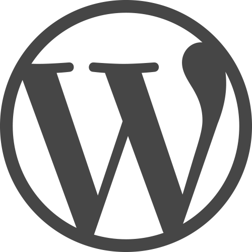 WordPress logo on white