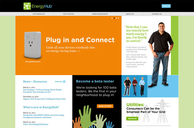 EnergyHub Corporate Web Design using WordPress