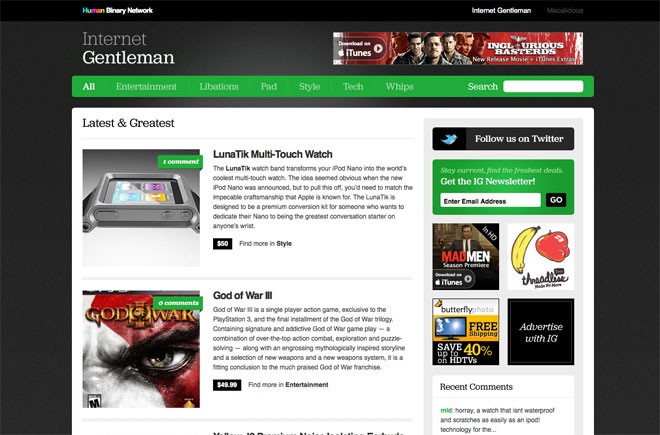 Internet Gentleman WordPress Powered Web Design