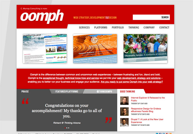 Think Oomph WordPress Powered Web Design