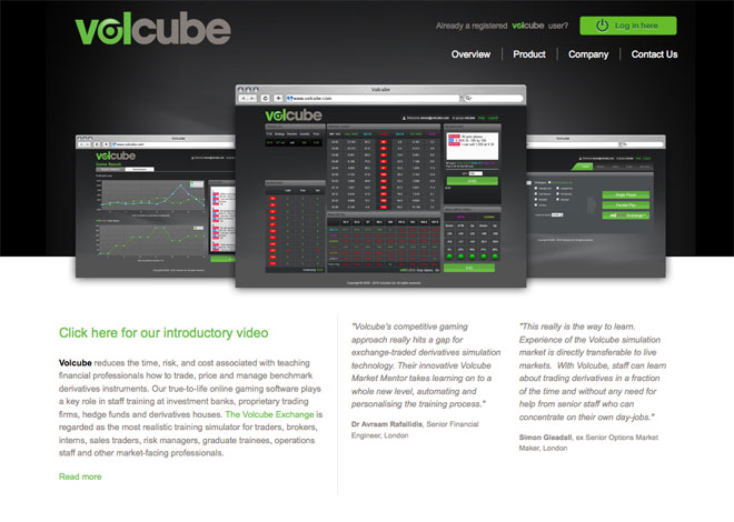 Volcube is a simple, clean SaaS website built with WordPress